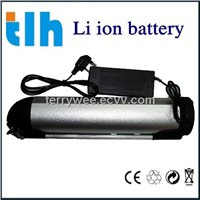 24v 10ah rechargeable li-ion electric bike battery pack (silver fish)