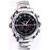 4GB Watch Camera with Stainless Steel Design 1080P IR Night Vision(SW1013)