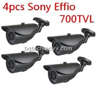 4pcs 700TVL EFFIO 1/3&amp;quot; SONY Exview CCD Outdoor 36 IR CCTV Camera