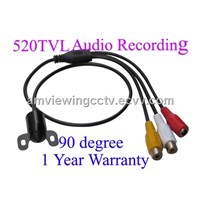 6-24V 520tvl 90deg HD Mini CCTV Bullet Color Camera,with Audio 0.008lux