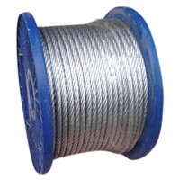 6x7 or 6x9 steel wire rope, galvanized or ungalvanized