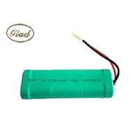 7.2V rechargeable Ni-Mh battery pack 3000mAh