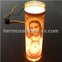 7 day candle glass wholesale