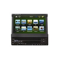 7 inch one din automatic car dvd player with gps