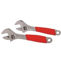 Adjustable Wrench With Cover--plating Handle