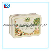 Rectangular Biscuit Cookies Tin Box /XL-4009