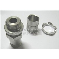 CNC custom turning stainless steel hexagon joint parts,can small orders