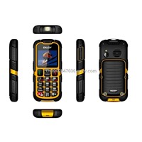 China Manufacture Outdoors Unlocked IP67 Waterproof Rugged Cell phone with FM, GPRS,Camera