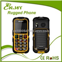 China Manufacture Outdoors Unlocked IP67 Waterproof Rugged phone with FM, GPRS,Camera
