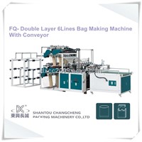 Double Layers 10 Lines Plastic Flat Bottom Bag Making Machine