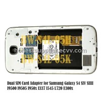 Dual Sim Card Adapter for Samsung Galaxy S4 SIV SIIII I9500 I9505 I950x i337 i545 L720 E300x