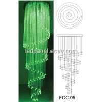 Fiber optic Light Chandelier FOC-05 with 3*075mm side sparkle fiber optic lighting calbe