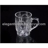 Glass cup with ear