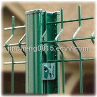 Green Powder Coated Metal Security Fence