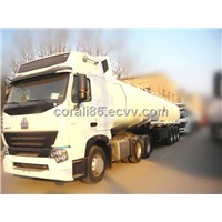 HOWO A7 WITH 42M3 FUEL/OIL TANKER TRAILER