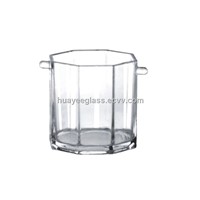 Ice bucket/wine ice bucket/wholesale/glass ice buckets/glass wine accessories/made in china