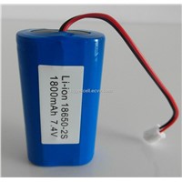 Lithium ion 1860 7.4V 2200mAh battery packs