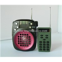 Loud Portable Voice Amplifier Caller with FM Radio and 20W Output Power.