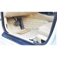 Luxurious leather car floor mat(high depth)