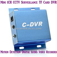 Mini 1 Channel C-DVR Digital TF Card Surveillance DVR Recorder W/ Motion Detection Metal Shell