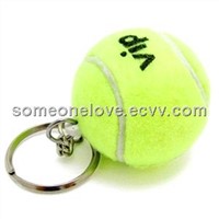 Mini tennis ball keychain for promotion gift