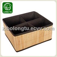 Nature and 4 lattic folding bamboo storage box