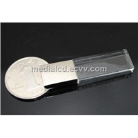 New Style Crystal USB Flash Drive with Different Logo