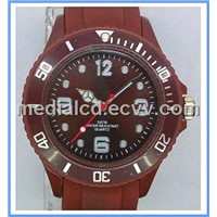 Newest 2013 Summer Colorful Japan Movement with Date Silicone Watch