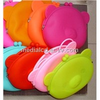 Oem!!! Fashion Style Beautiful Convenient Silicone Purse Wallet with New Design