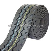 Precure tread rubber products for retreading