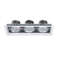 Rectangular LED Grille Ceiling Lamp With Well Heat Sink