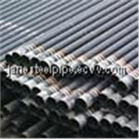 Seamless steel pipe for gas and oil transportation