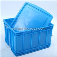 Solid Stackable Plastic crate   for the Fishing &amp;amp;Dairy Industry