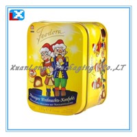 Square Food Tin Box/XL-1096