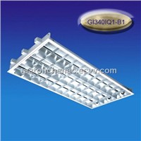 T8/T10 Embeded grill lamp tray,lamp panel,grill lighting fixture 3*36/40W B type