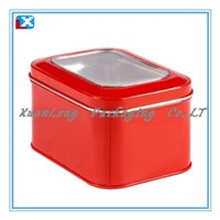 Tin box with window/XL-1008