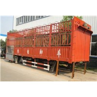 Top design double axles 40cbm poultry transport semi-trailer