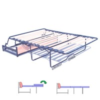 Tri Fold Sofa Bed Mechanisms with Wood Slats