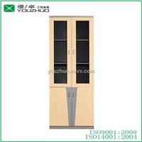 YZ-B020 simple design MDF high display glass cabinet