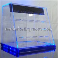 Acrylic Tabacoo Display Shelf with LED Tabacoo Display Tabacoo Shelf