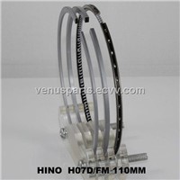 hino spare parts H07D piston ring 13011-2651A,13011-2650
