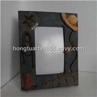 home decoration craft western design resin photo frame