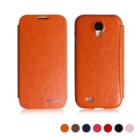 hot selling crazy horse leather case for galaxy s4 leather case
