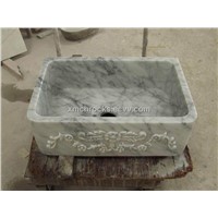 Bianco Carra white Marble Washing Basin