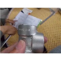 stainless 316 316L 316TI forged socket threaded elbow tee cap cross coupling