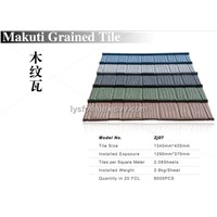 stone coated steel roofing tile-makuti grained tile