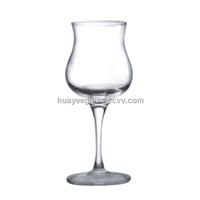 tulip red wine glasses/glassware glass products factory/customized wine glass stemware