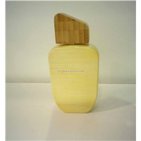 wooden perfume bottle with cap