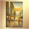 Canvas Paris Street Scene Oil Painting