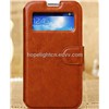 Samsung Galaxy S4 i9500 High Quality Leather Case with Call Display Window,Card Slot